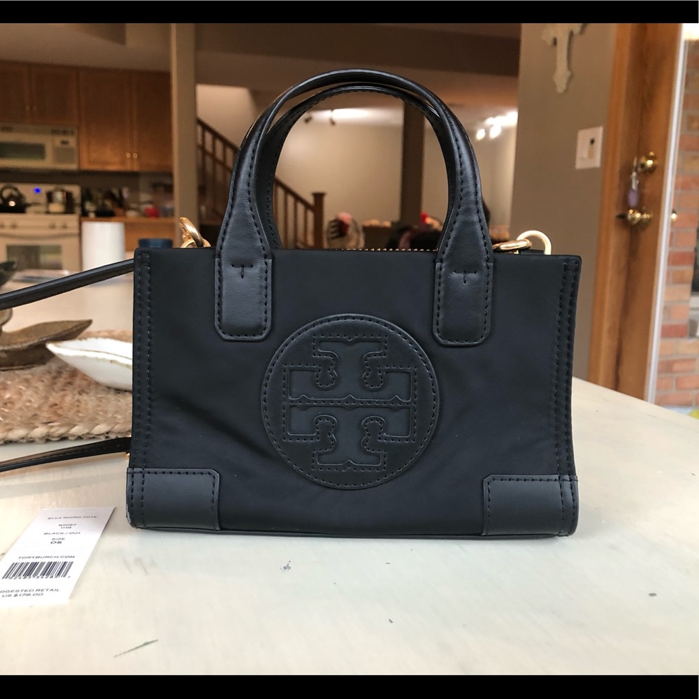 Tory burch ella micro tote crossbody bag